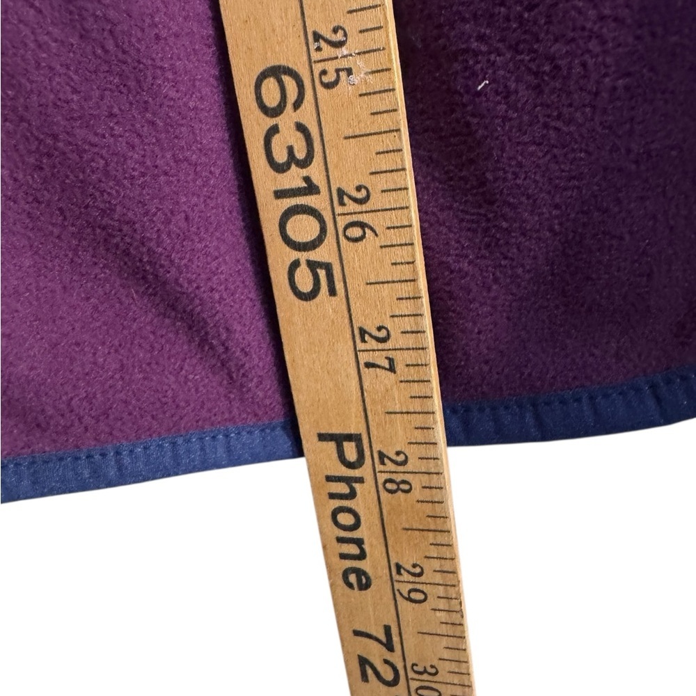 LL Bean Women’s 2X Plus Full Zip Fleece Jacket Burgundy Plum Lightweight - Picture 8 of 12